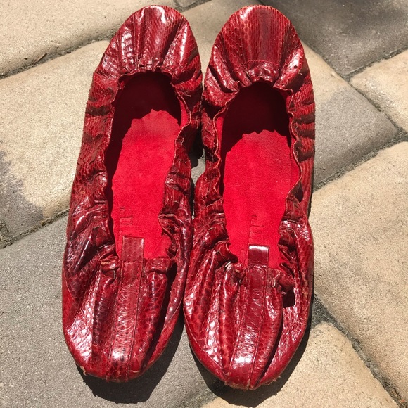 Beirn red ballerina flats - Picture 3 of 4